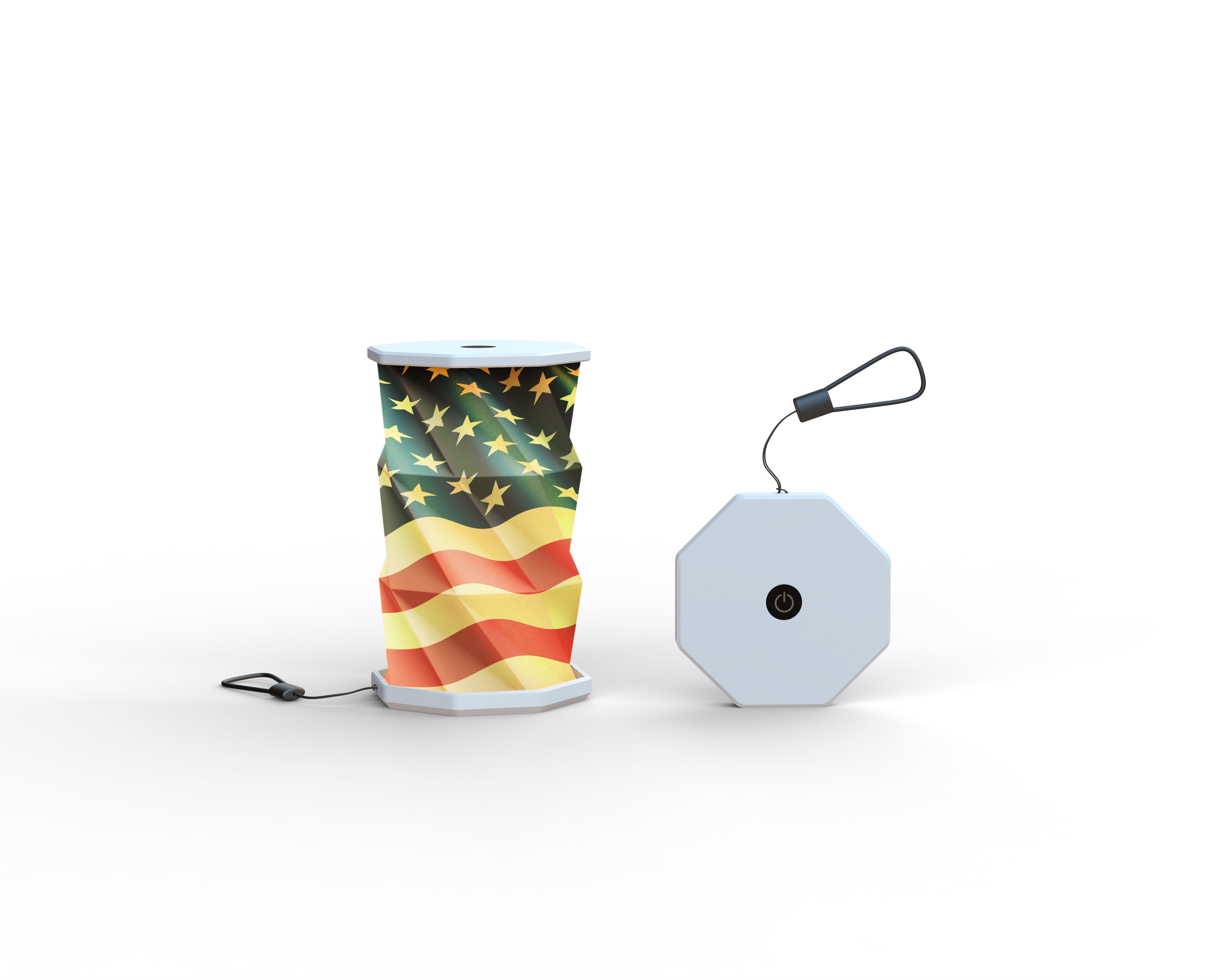 USA Patriotic Lamp
